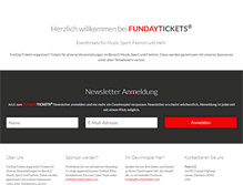 Tablet Screenshot of fundaytickets.com